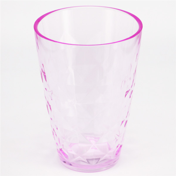 High quality Crystal surface 13oz colored tumblers promotional plastic cups