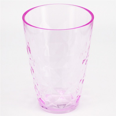 High quality Crystal surface 13oz colored tumblers promotional plastic cups