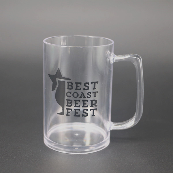 Promotional cheap plastic beer mugs hard plastic mugs