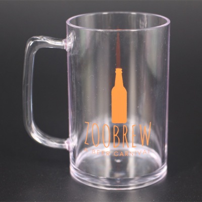 Custom logo wholesale 5oz clear arcylic tasting plastic cup cheap plastic beer mug