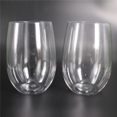 Stemless Plastic wine Glasses